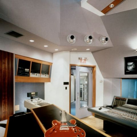 Innenansicht eines Tonstudios